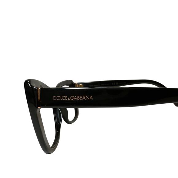 Dolce & Gabbana DG 3308 501 Black Cat Eye Eyeglasses Frame 53-16-145 - Picture 8 of 9